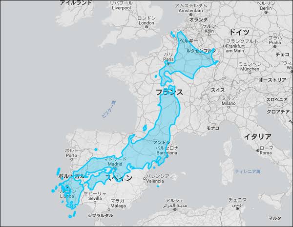 隠れマップをメルカトル図法で探してはいけない